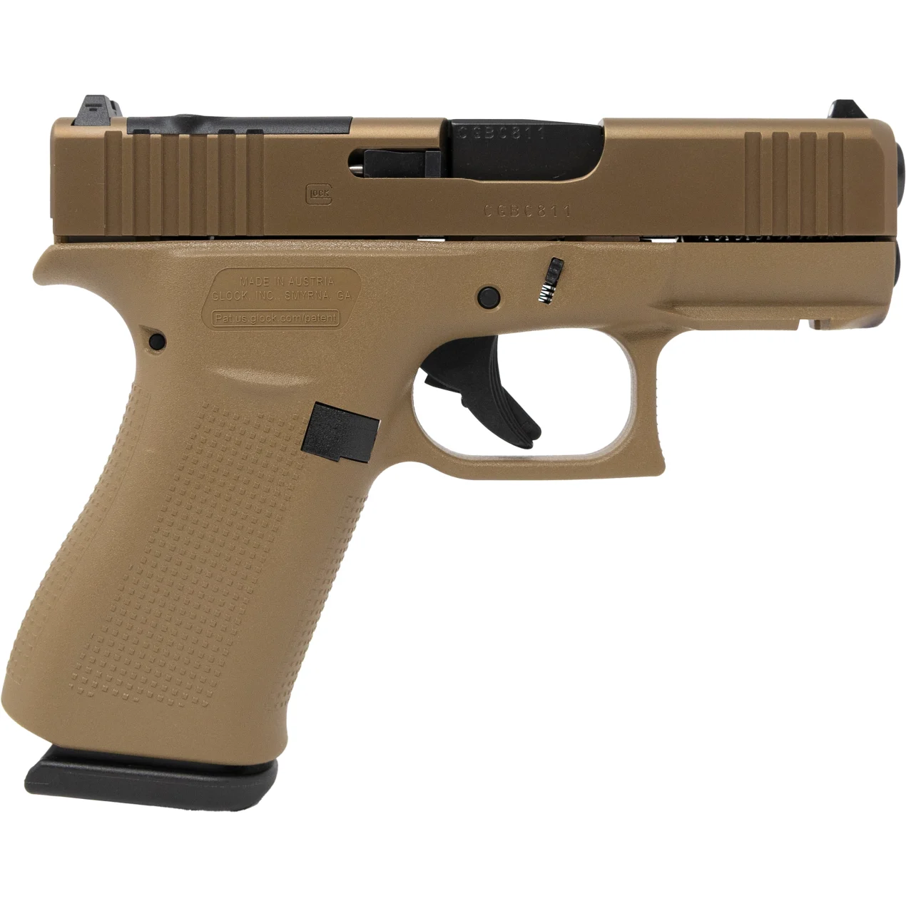 GLOCK 43X MOS 9MM 10RD COYOTE FDE | NJG