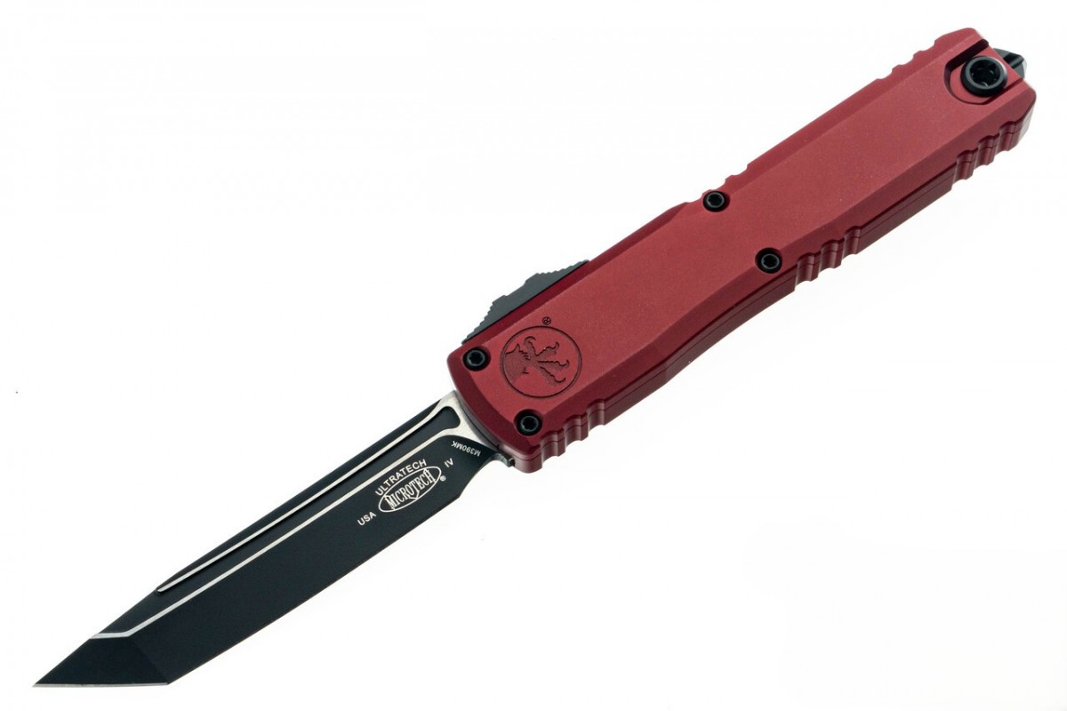 Microtech Innovations Microtech, Ultratech Gen IV, Merlot Handle, Black Blade, 11234-1MR | NJG