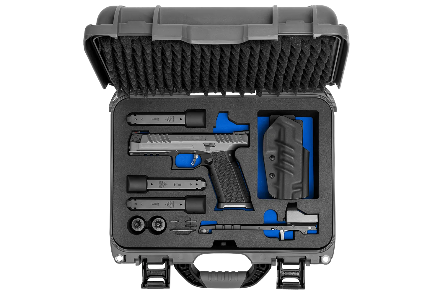 Laugo Arms, Alien Creator Evolution 9mm Full Kit. Black DLC & Gray ...