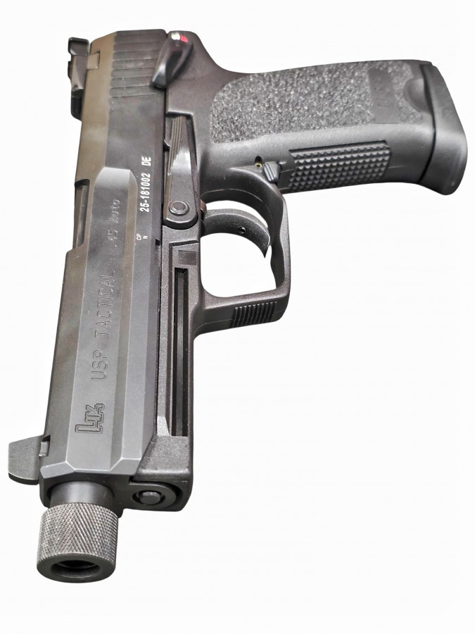 Pre-Owned, HK, USP Tactical, 45ACP Semi-Auto Pistol, Black Slide