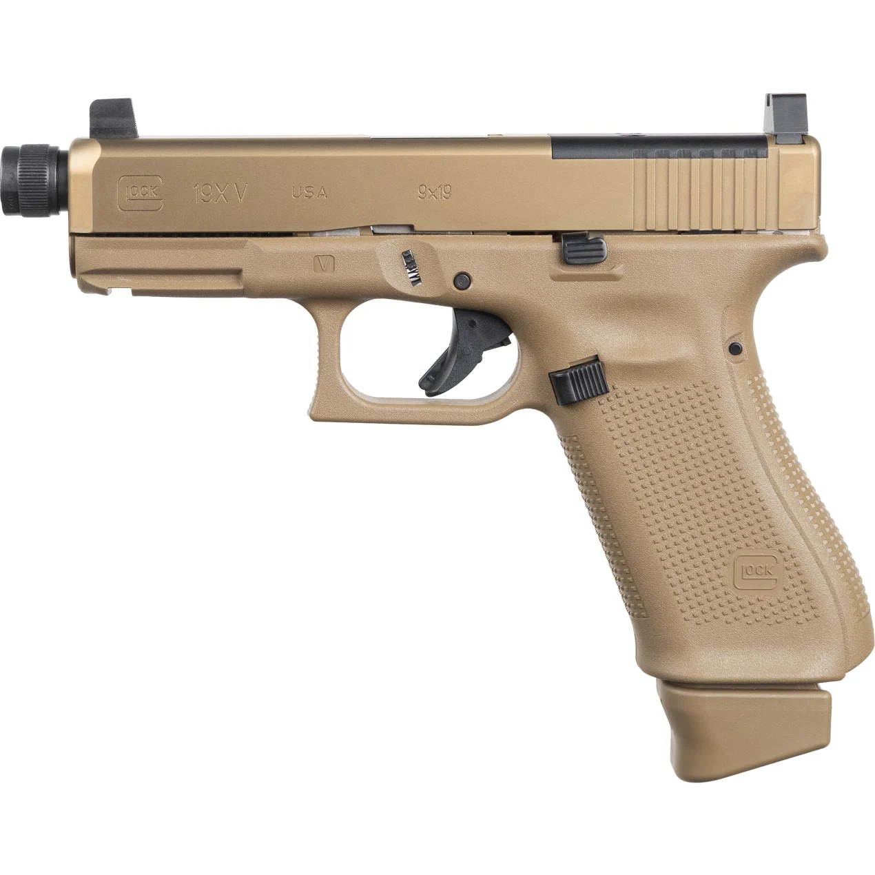 GLOCK, 19X MOS (V), Striker Fired, Semi-automatic, Polymer Frame Pistol ...