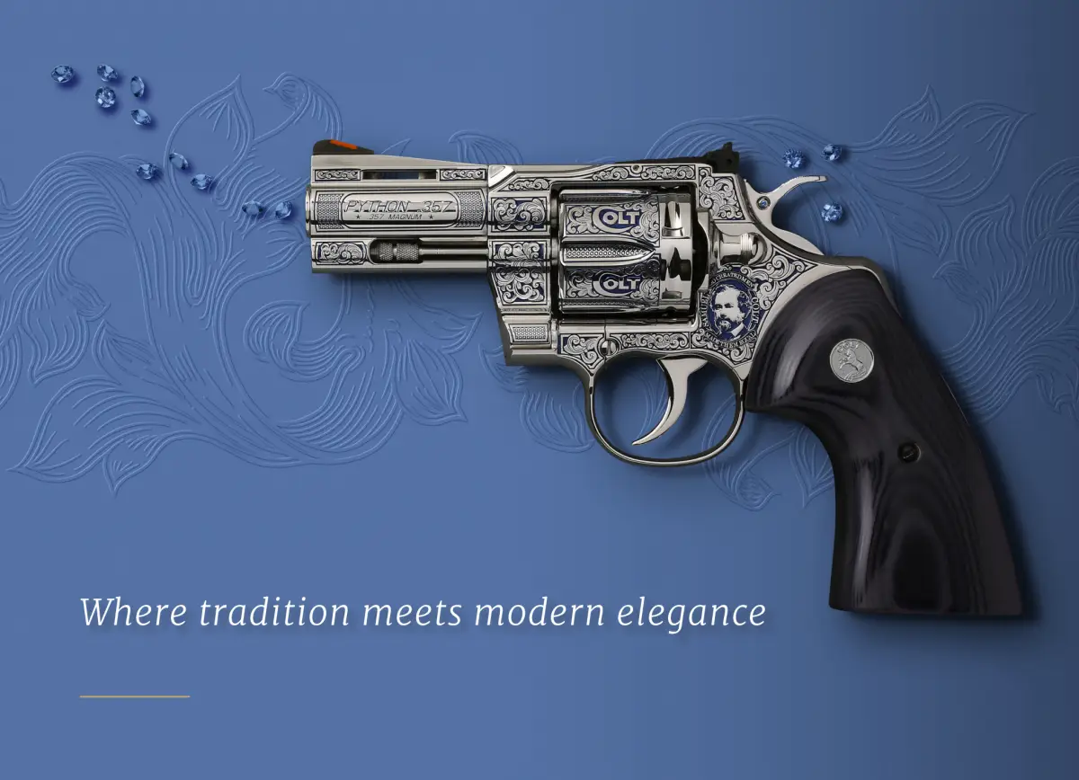 h*a様 Smython CAL.357 MAGNUM 観賞用として The Samuel Colt Sapphire Sunburst Edition, Colt's Manufacturing