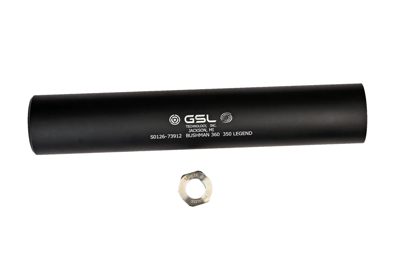 GSL Technology Bushman 360 Direct Thread 5/8x24 Suppressor for 350